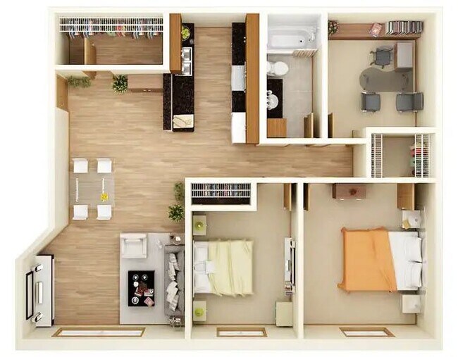 Floorplan - Heritage Heights Apartments