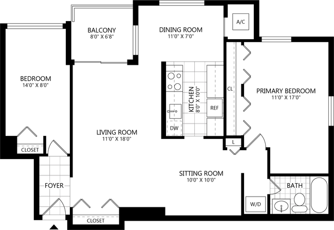 Floorplan - PeachTree of McLean