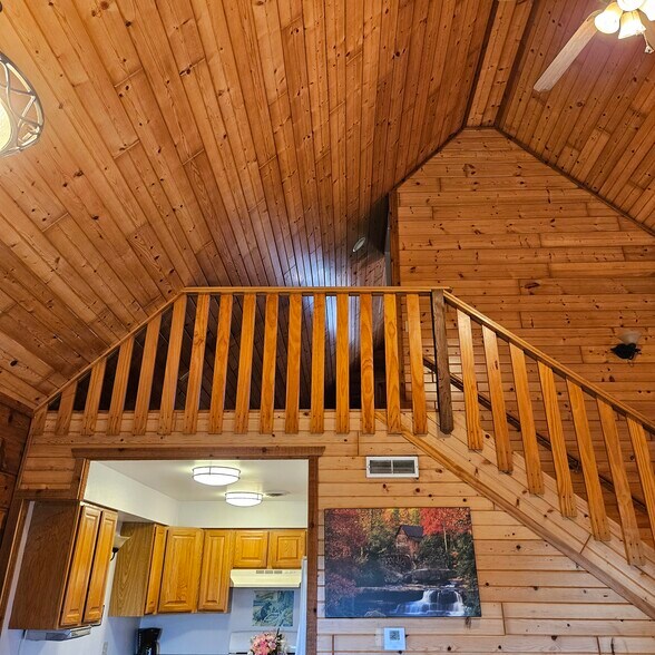 Stairs to loft - 459 Overlook Ct