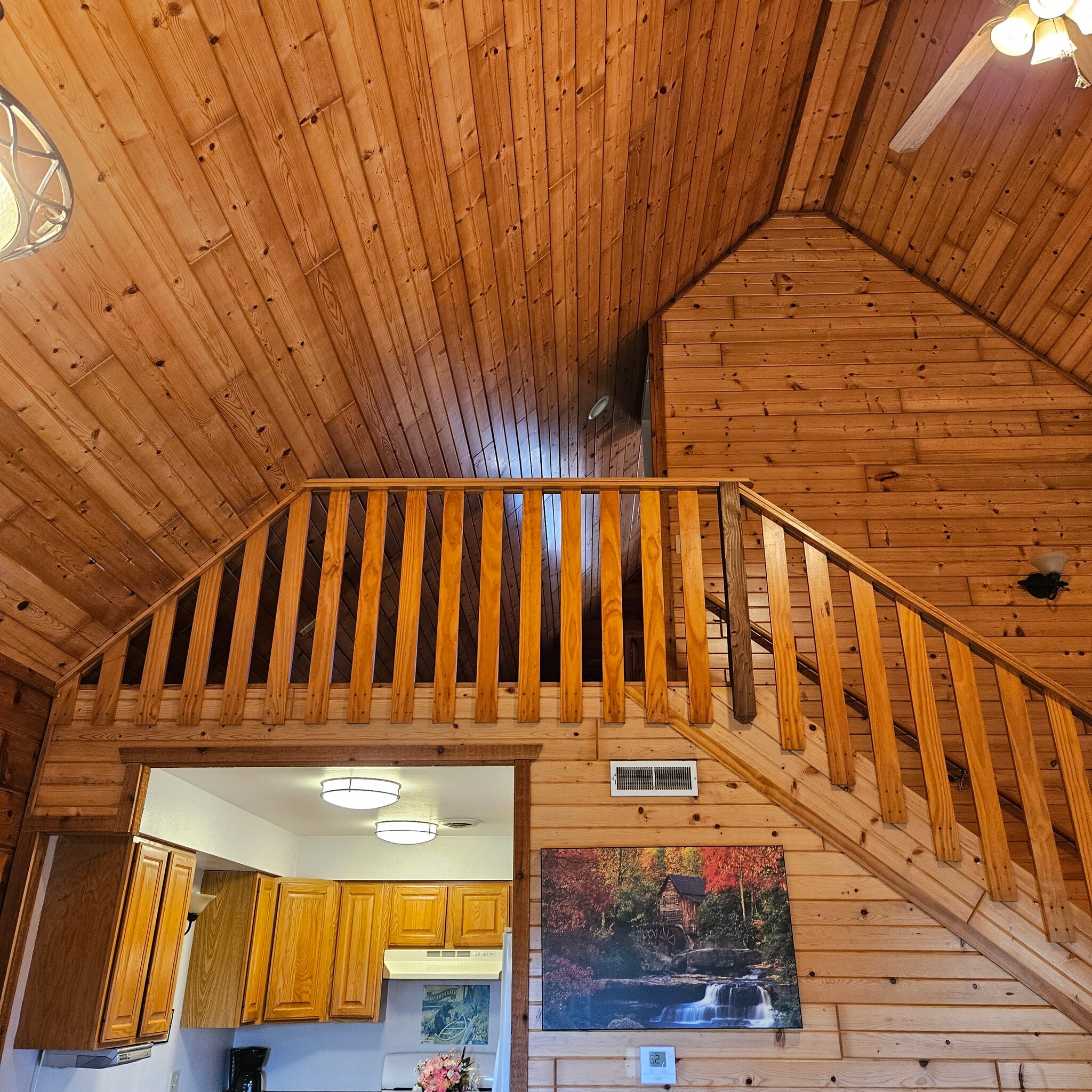 Stairs to loft - 459 Overlook Ct