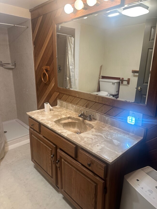 Downstairs bath - 8018 Densmore Ave N