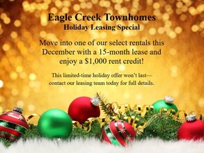 Building Photo - Eagle Creek Townhomes - Limited time special receive $1,000 Credit