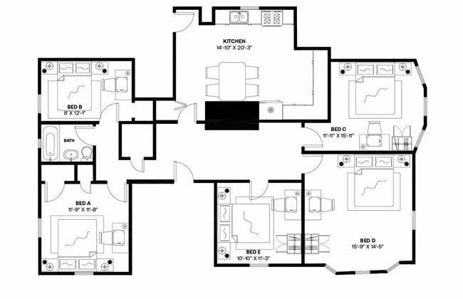 Building Photo - Room in Shared 5 bed/1 bath home