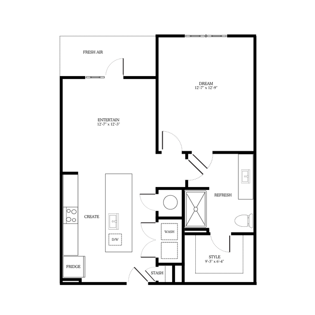 Floorplan - District on the Etowah Apartments