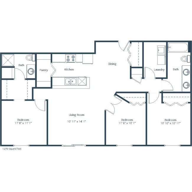 Floorplan - Sterling Pointe Apartment Community