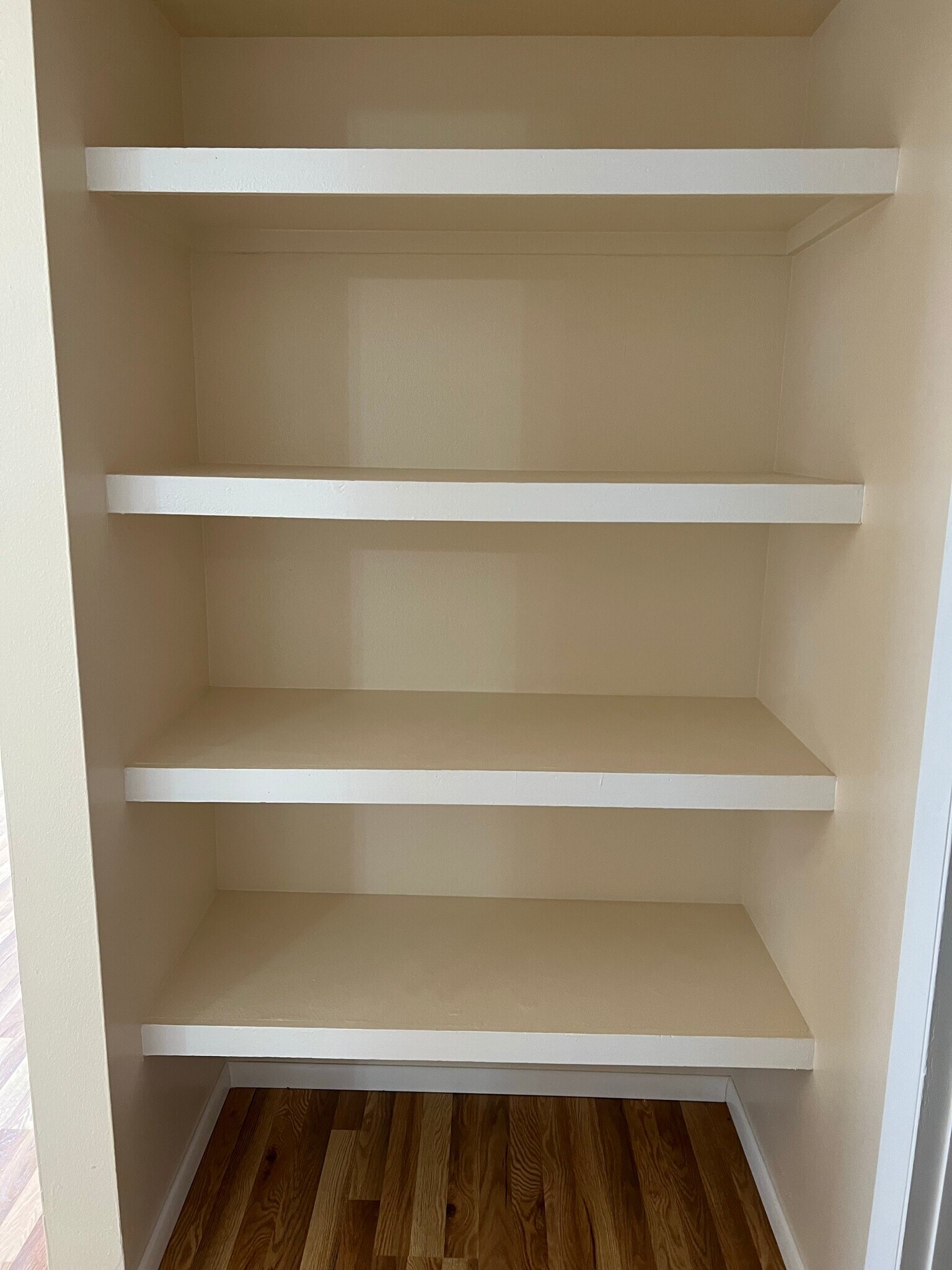 Storage shelves - 245 Rosario Blvd