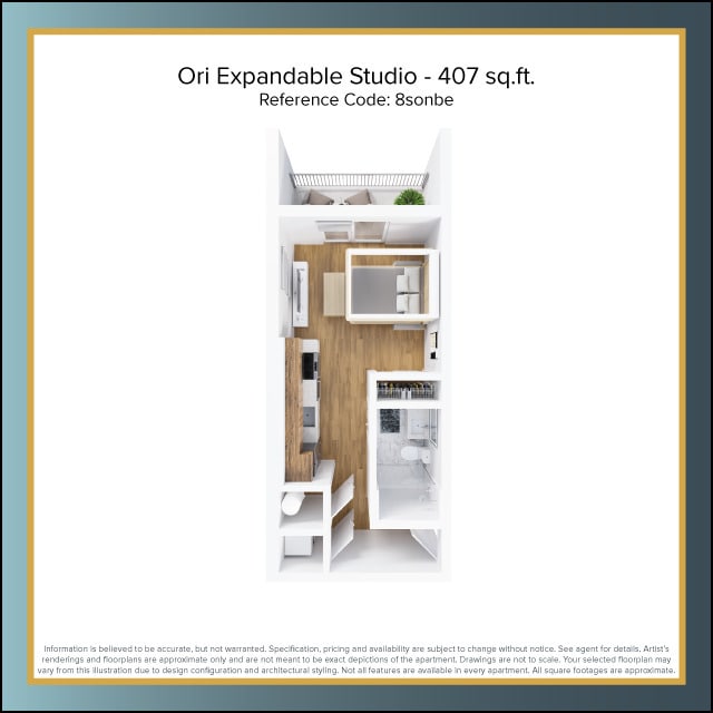 Floorplan - The Residences at East 801 Whiting Street