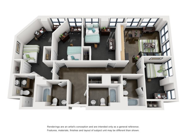 VanBuren 3D Floorplan - Tailor Lofts