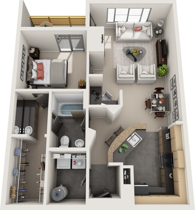 Floorplan - Saffron Apartments