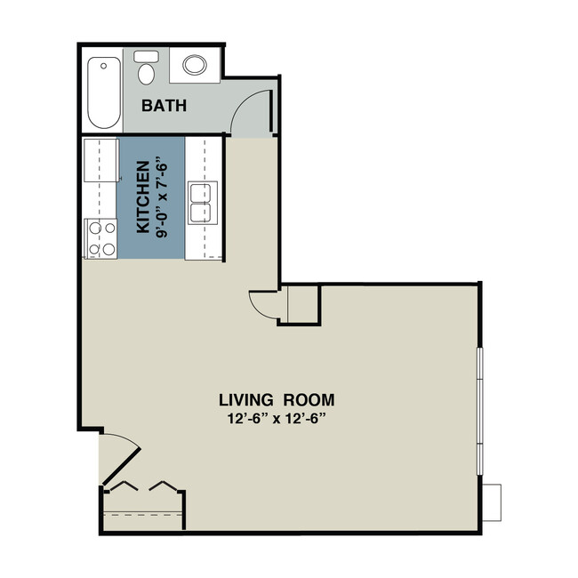 Floorplan - Birchwood East Apartments