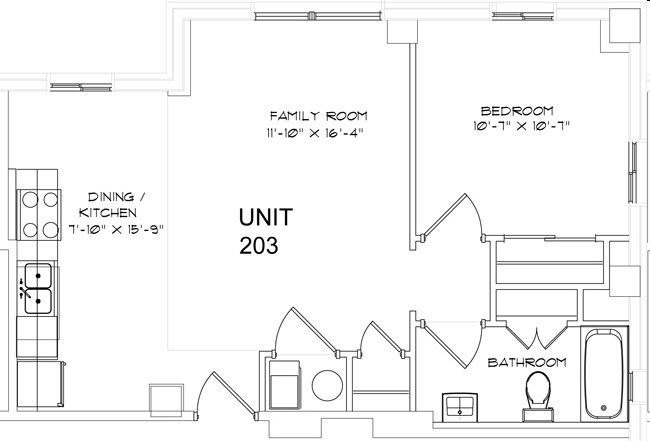 1BR/1BA - The Enclave at Meridian