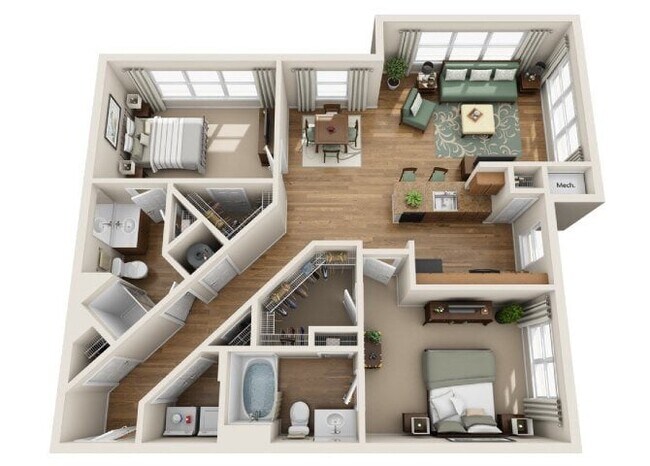 Floorplan - Summerfield At Morgan Metro Apartments