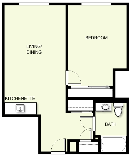 1BR/1BA - The Lodge at White Bear