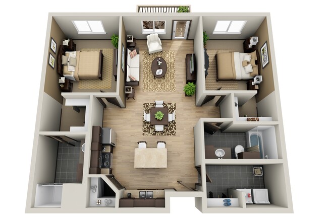 Floorplan - Deer Ridge Apartment Homes