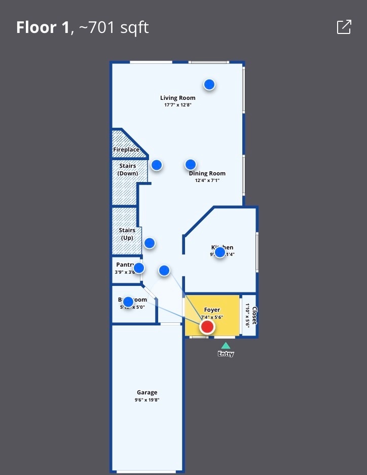 First floor - 4647 Burgundy Ln