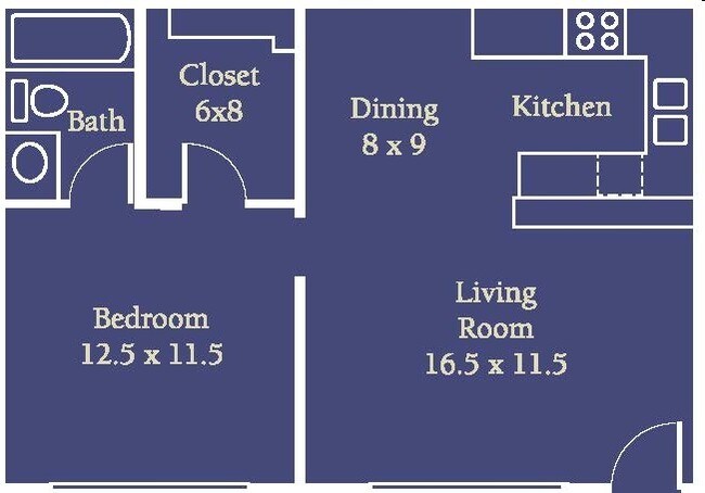 1BR/1BA - Westpark Gardens