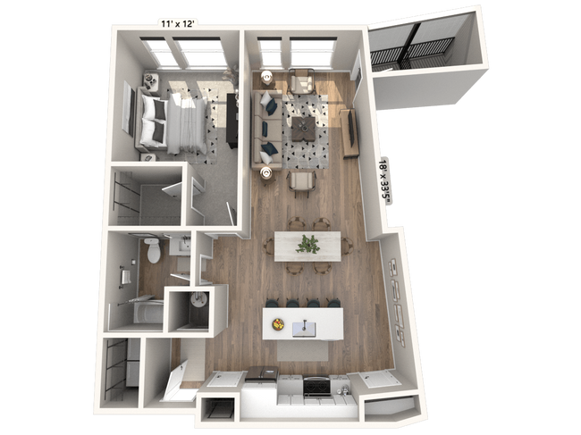 Floorplan - Ironwood Flats