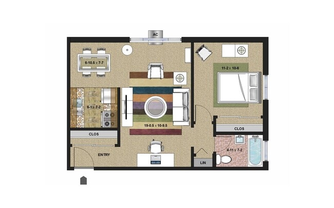 Floorplan - Colonial Court Apartments