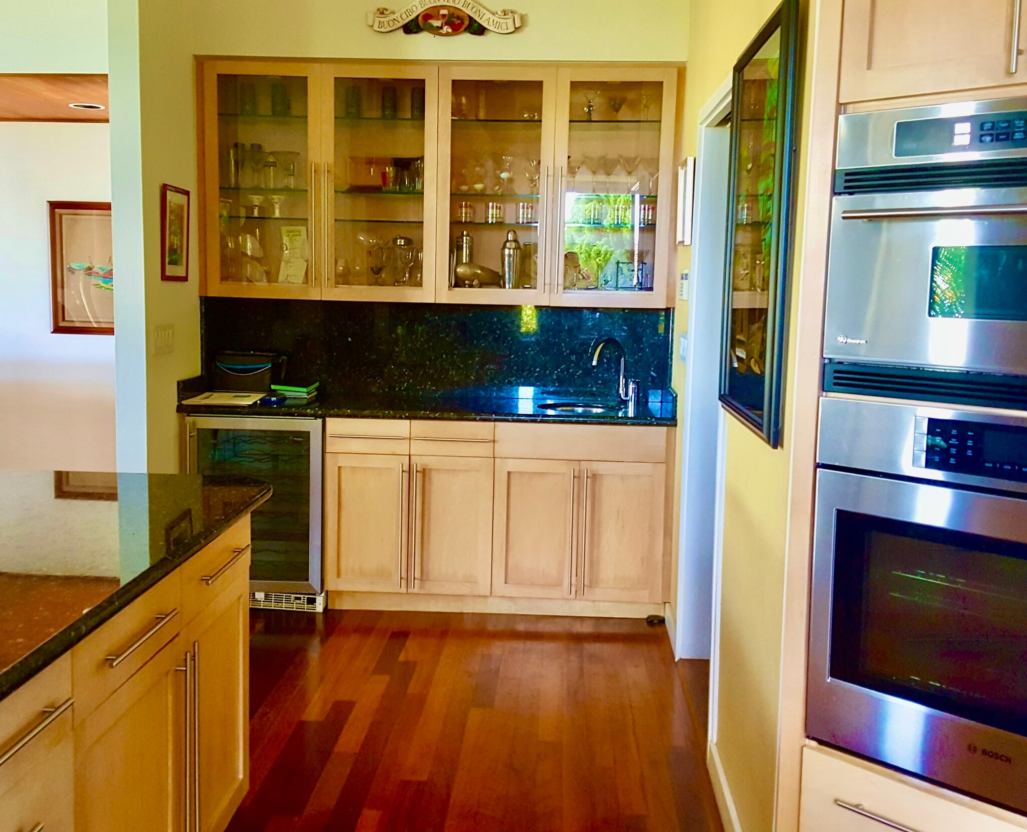 pantry, convection and wall oven, wine refrigerator - 2158 Halekoa Dr