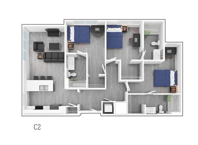 3 Bedroom C2 - Park Place Denton