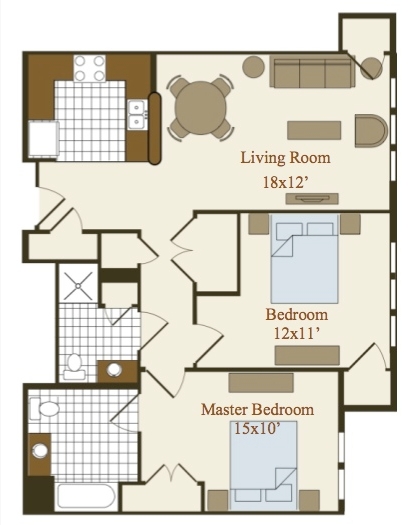 2BR/2BA - Hammarlee House