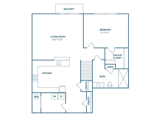 1 Bedroom | 1 Bath | 780 SF | 2nd Floor Apartment - Hilliard Grand Apartments