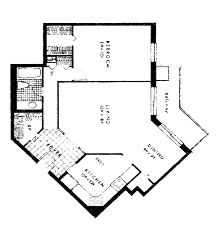 One Bedroom Deluxe - College Park Apartments