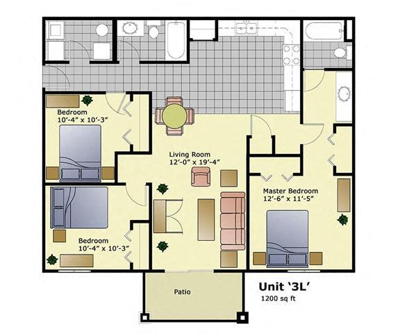 Floorplan - Grandview Apartments