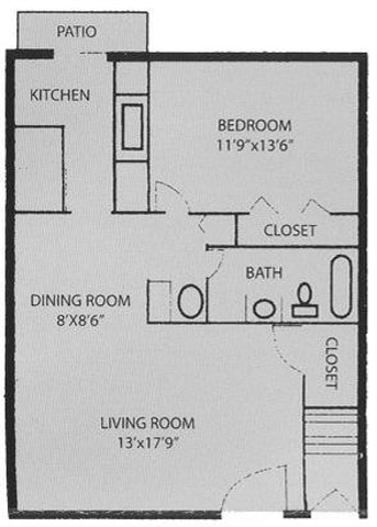 1BR/1BA - Courthouse Green West Apartments