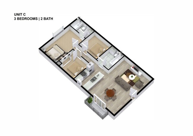 Building Photo - 3 Bedroom 2 Bath Apartment