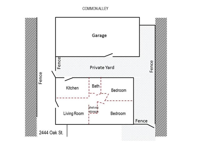 Floor Plan - 2444 Oak St