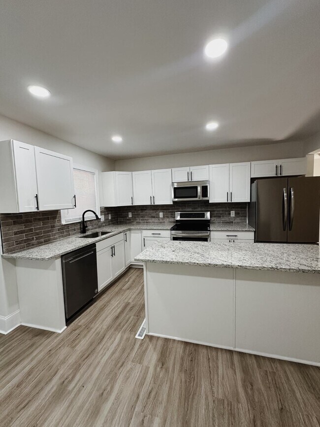 New cabinets and backsplash - 2429 Remount Rd