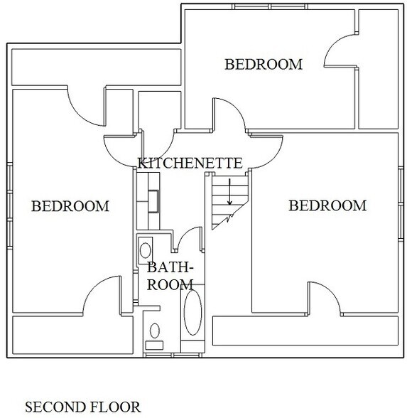 Floor plan - 804 E 8th St