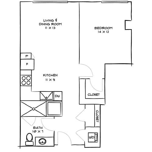 Floorplan - Indigo Apartments