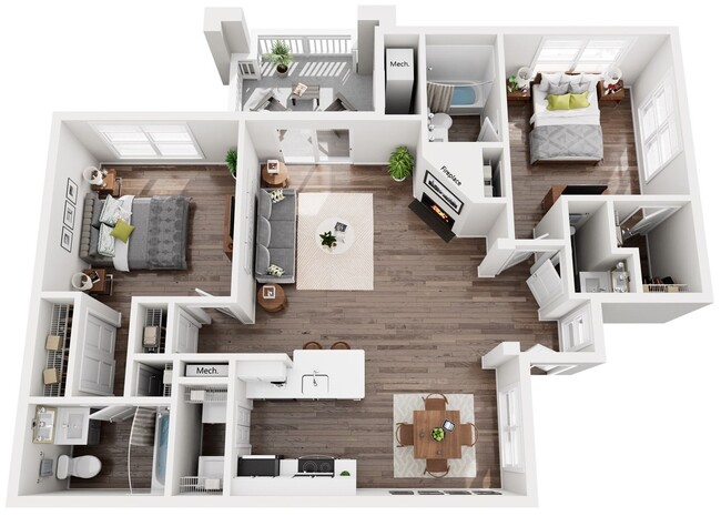 Floorplan - Cambridge Apartments