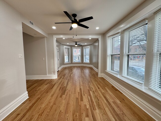 dining room and living room - 4200 N Damen Ave