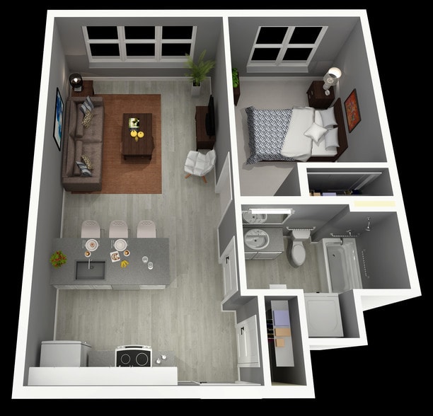 Floor Plan B - Diamond Place I
