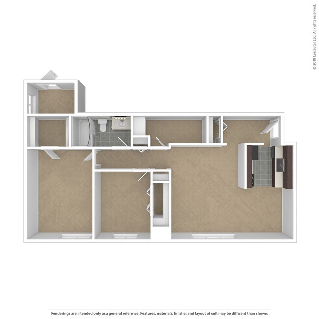 Floorplan - Ashbury Place Apartments