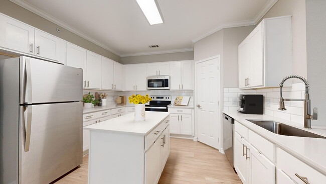 Newly Renovated Kitchen with Stainless Steel Appliances - The Delano at North Richland Hills Apartments