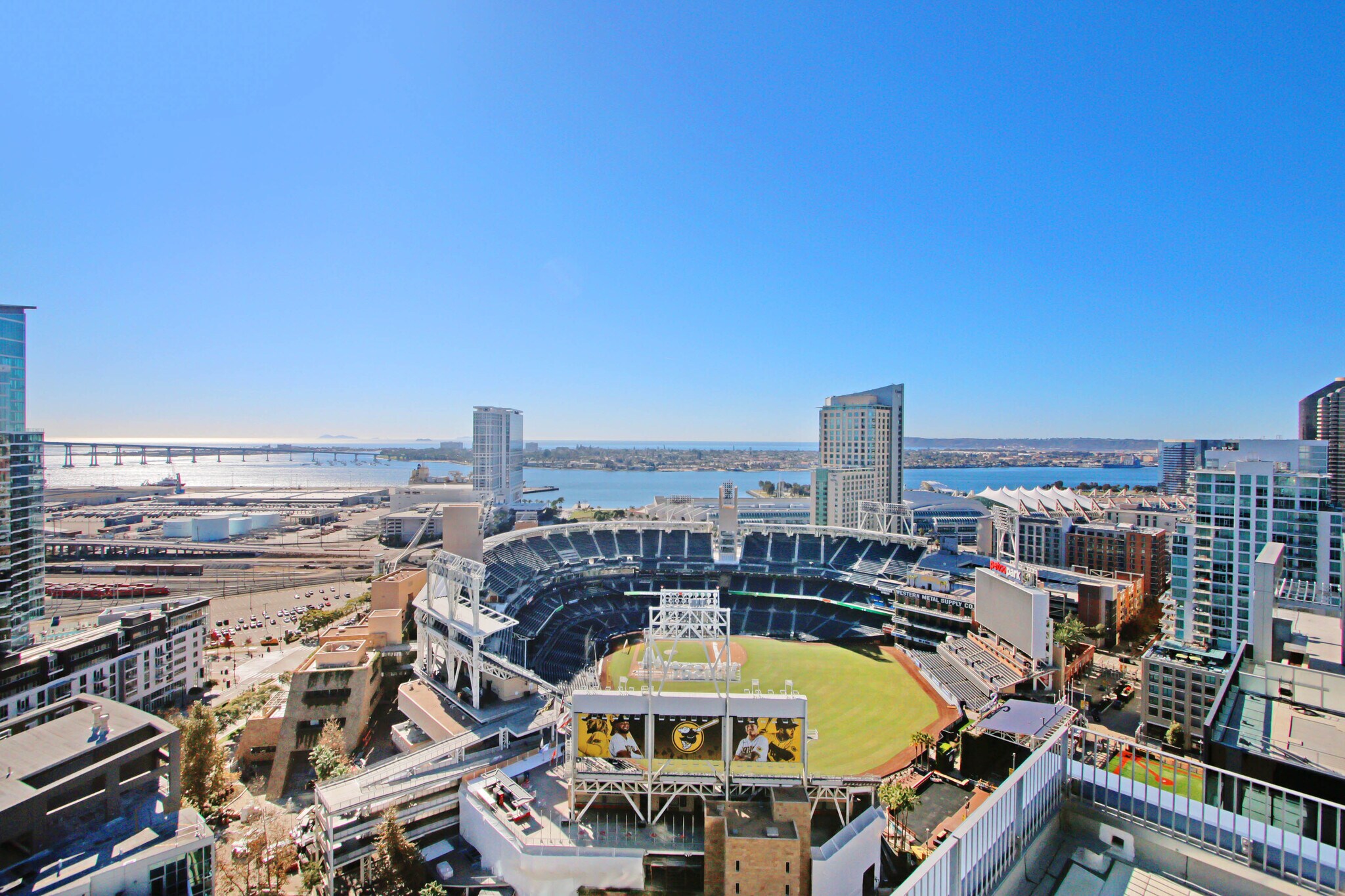 Views into Petco Park from Icon's rooftop - 321 10th Ave