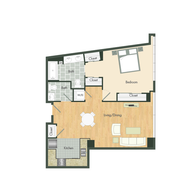 Floorplan - Aqua Via Apartments