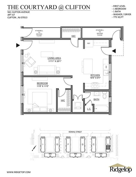 Interior Photo - The Courtyard @ Clifton: In-Unit Washer & Dryer, Heat, Hot & Cold Water, Gas Included, and Bark P...
