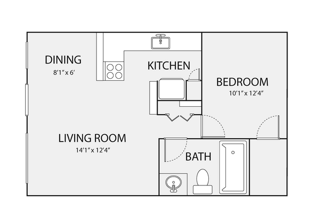 Floorplan - Oak Park Apartments