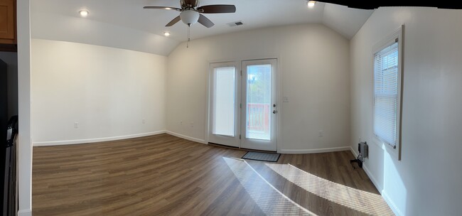 Living room w/patio doors to deck - 10 Ashland St