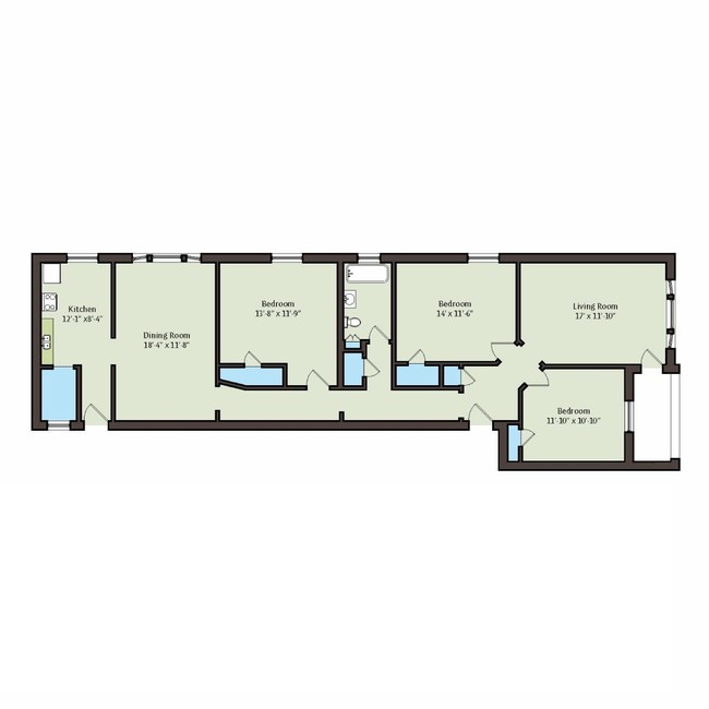 Floorplan - 4859 S. Champlain Avenue