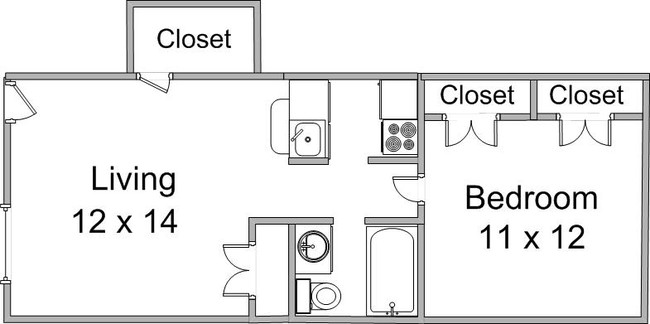 1BR/1BA - The Granada