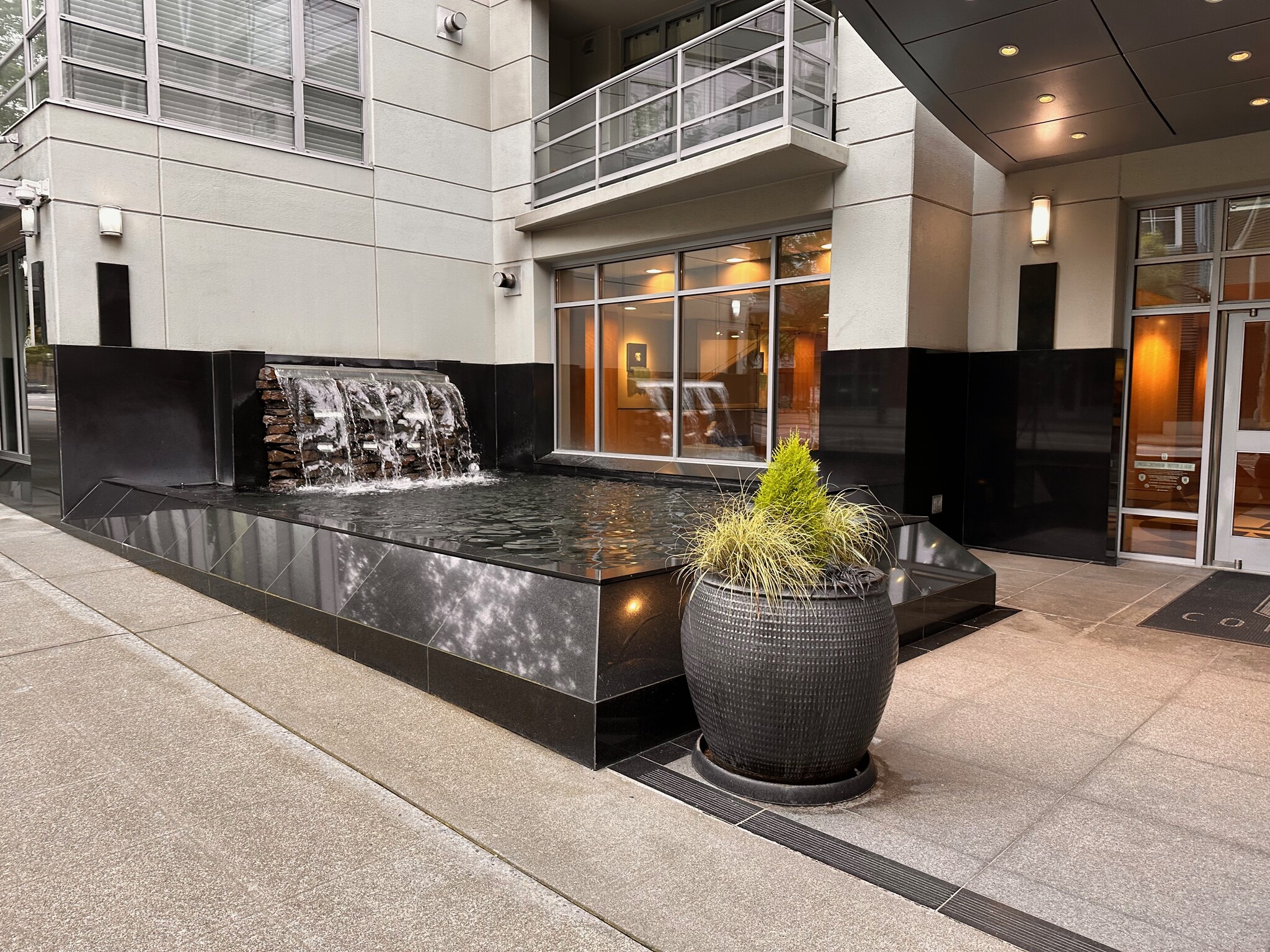 Water fountain in front - 2929 1st Ave