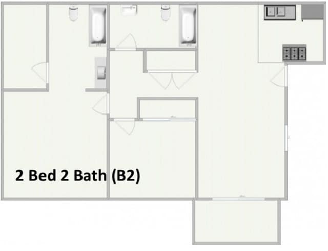 Two Bed, Two Bath, 906 Square Feet - Sterling Heights (OK)