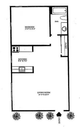 1BR/1BA - Fairfield Manor