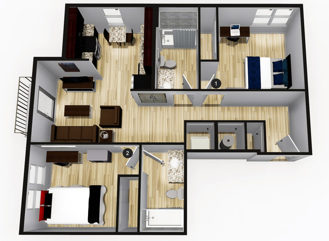 Floorplan - QUARTERS BLOOMINGTON